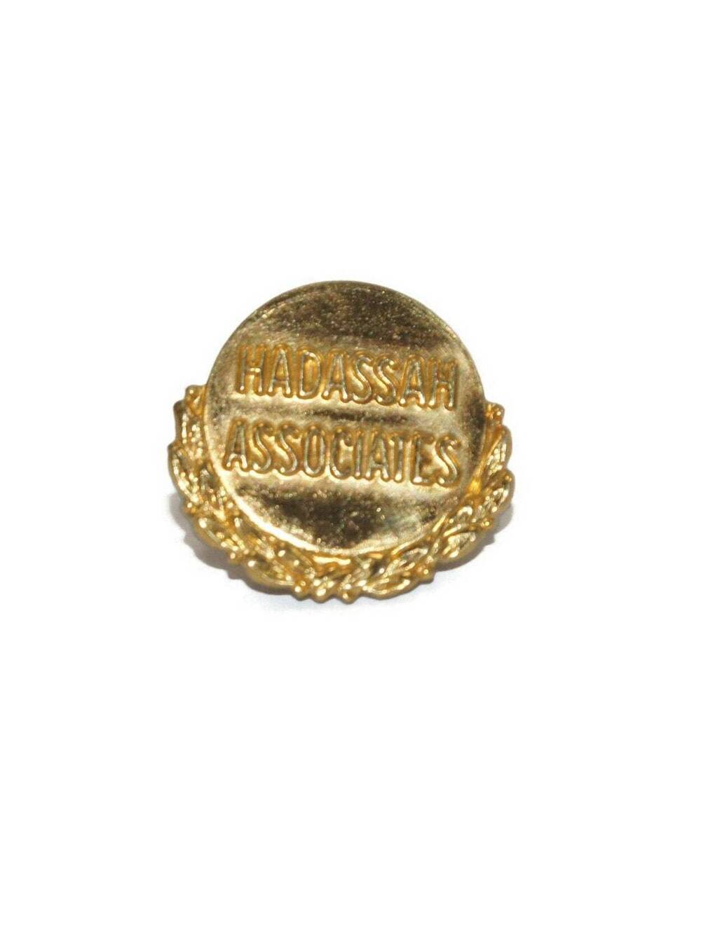Vintage Gold Filled Hadassah Associates Jewish Women's Organization Pin.